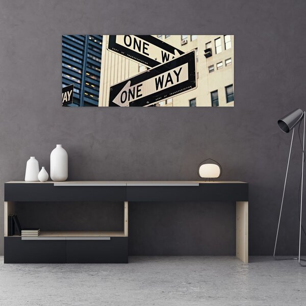 Slika - New York ONE WAY (120x50 cm)