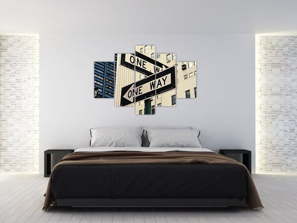 Slika - New York ONE WAY (150x105 cm)