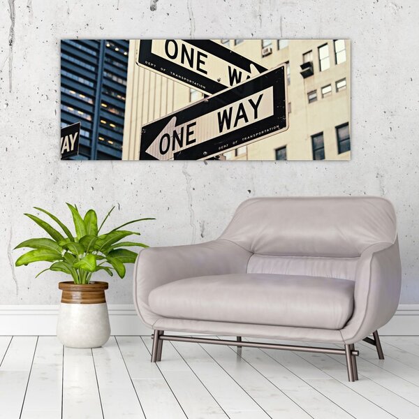 Slika - New York ONE WAY (120x50 cm)