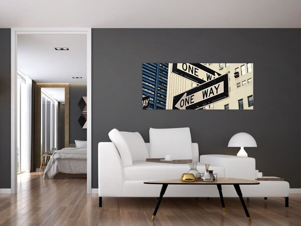 Slika - New York ONE WAY (120x50 cm)