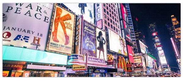Slika - New York Theatre District (120x50 cm)