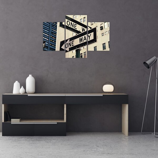 Slika - New York ONE WAY (90x60 cm)