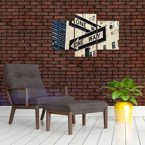 Slika - New York ONE WAY (90x60 cm)