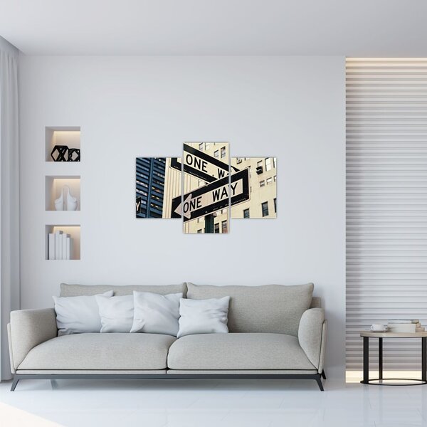Slika - New York ONE WAY (90x60 cm)