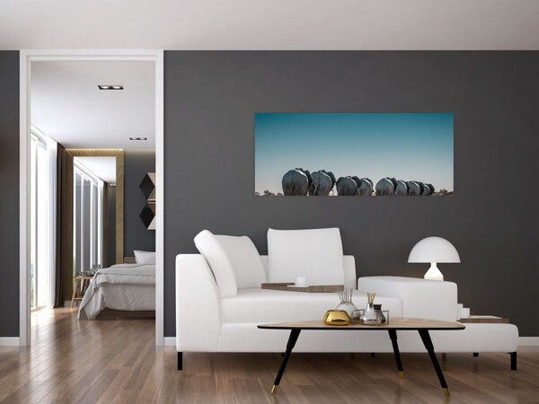 Slika - Odlazak slonova (120x50 cm)