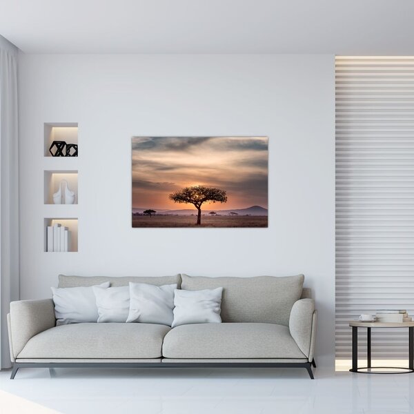 Slika zalaska sunca u Tanzaniji (90x60 cm)