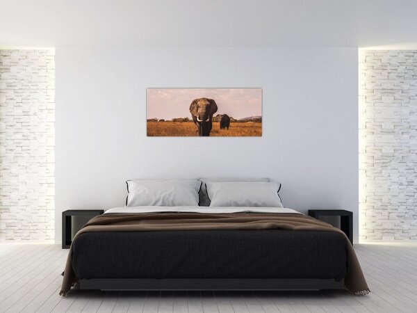 Slika - Dolazak slona (120x50 cm)