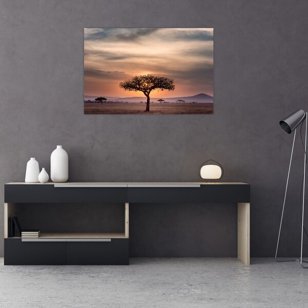 Slika zalaska sunca u Tanzaniji (90x60 cm)