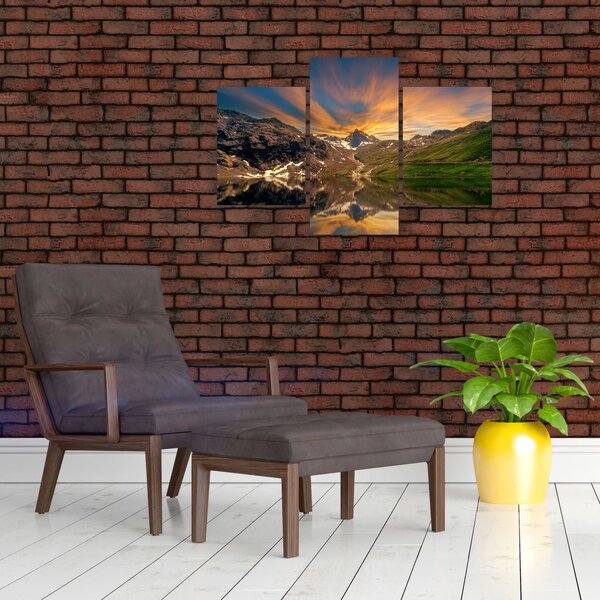 Slika - Odsjaj u planinskom jezeru (90x60 cm)