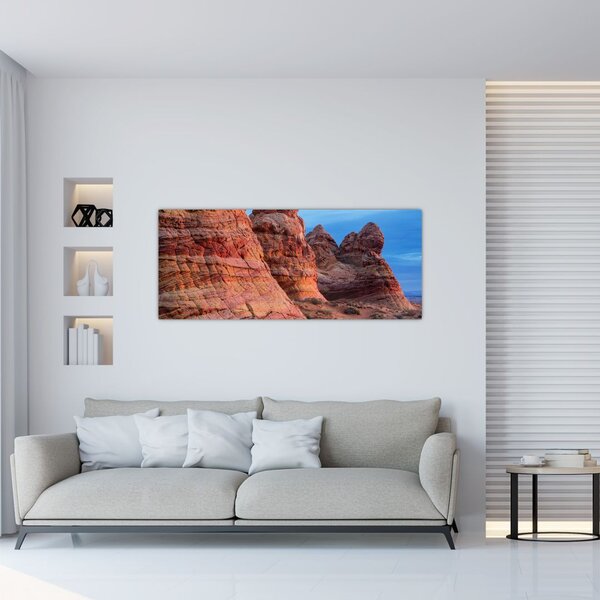 Slika - Valovi uz litice (120x50 cm)