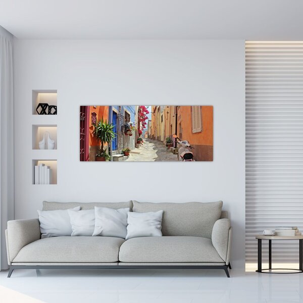 Slika ulice na Sardiniji (120x50 cm)