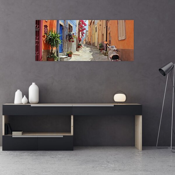 Slika ulice na Sardiniji (120x50 cm)