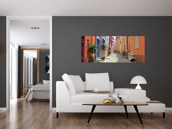 Slika ulice na Sardiniji (120x50 cm)