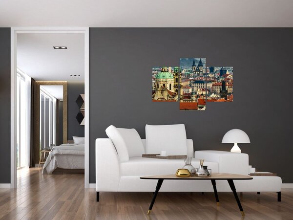 Slika - Panorama Praga (90x60 cm)