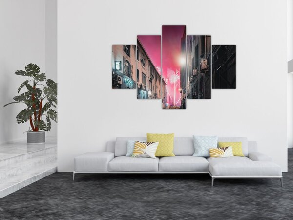 Slika vatrometa u Marseilleu (150x105 cm)