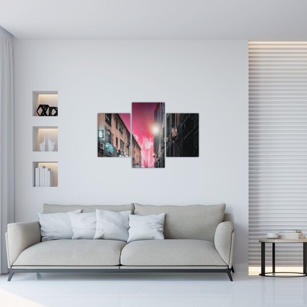 Slika vatrometa u Marseilleu (90x60 cm)