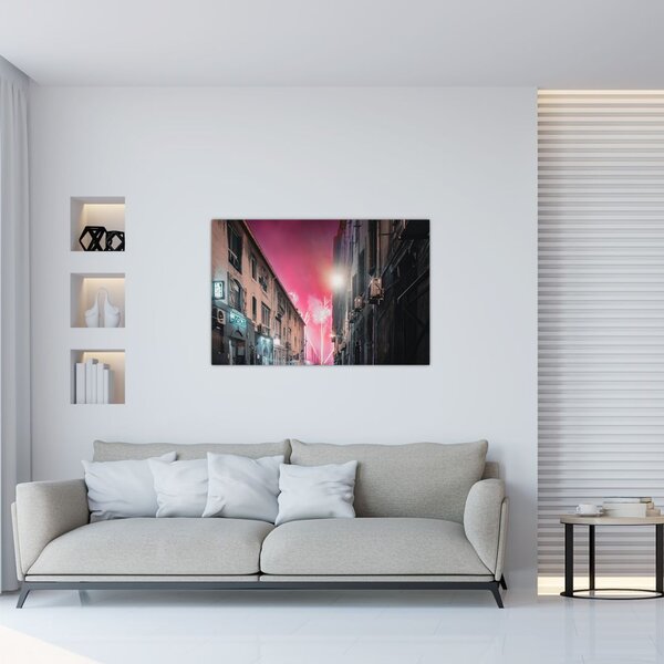 Slika vatrometa u Marseilleu (90x60 cm)