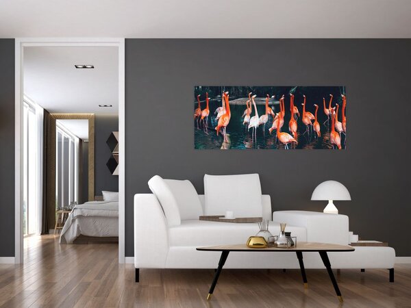 Slika jata flaminga (120x50 cm)