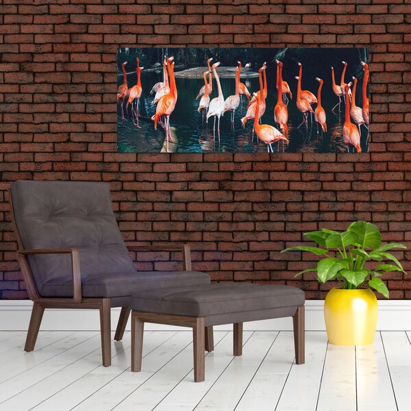 Slika jata flaminga (120x50 cm)