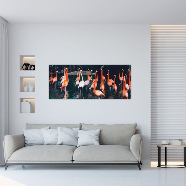Slika jata flaminga (120x50 cm)