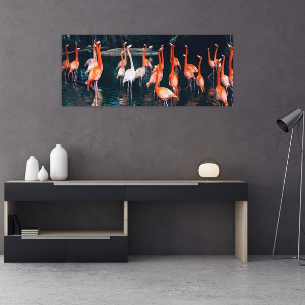 Slika jata flaminga (120x50 cm)