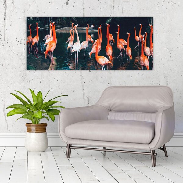 Slika jata flaminga (120x50 cm)