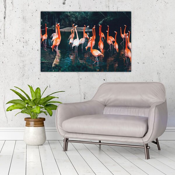 Slika jata flaminga (90x60 cm)