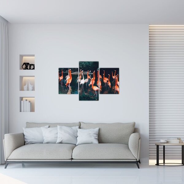 Slika jata flaminga (90x60 cm)