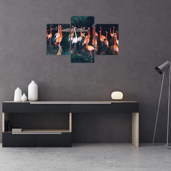 Slika jata flaminga (90x60 cm)