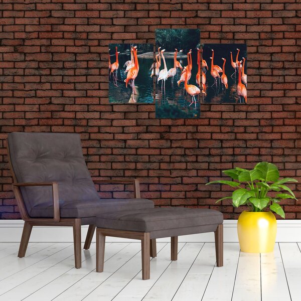 Slika jata flaminga (90x60 cm)