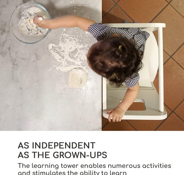 Mobli Ully, toranj za učenje, pomoć pri penjanju, Montessori, multipleks, 40,5 × 86 × 38 cm