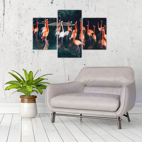 Slika jata flaminga (90x60 cm)