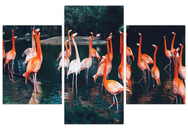 Slika jata flaminga (90x60 cm)
