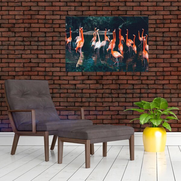 Slika jata flaminga (90x60 cm)