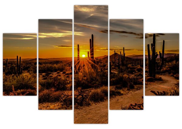 Slika - Kraj dana u pustinji Arizona (150x105 cm)