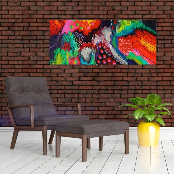 Apstraktna slika - boje (120x50 cm)