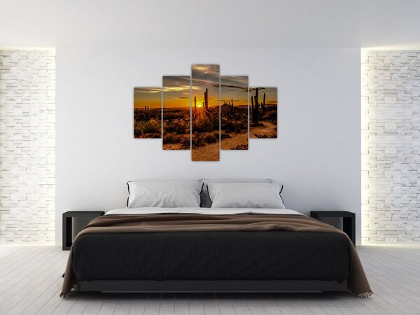 Slika - Kraj dana u pustinji Arizona (150x105 cm)