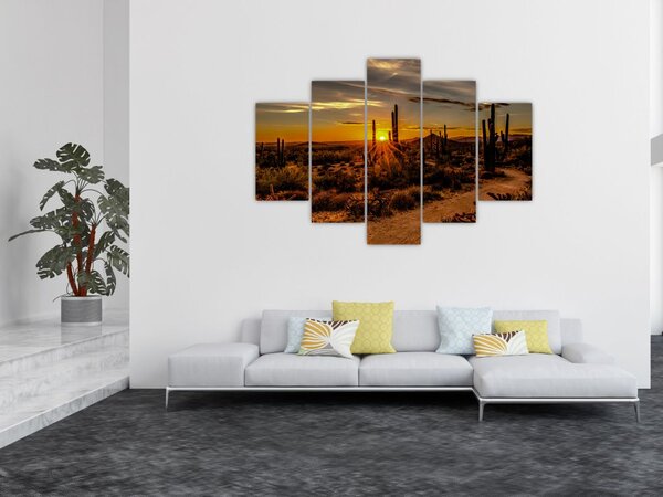 Slika - Kraj dana u pustinji Arizona (150x105 cm)