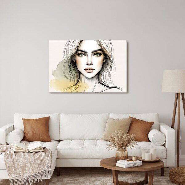 Slika portret žene s izražajnim očima