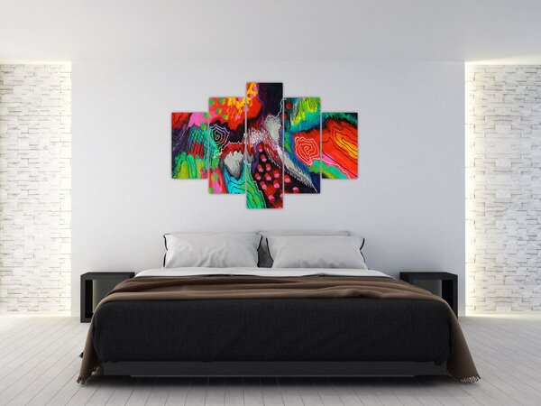 Apstraktna slika - boje (150x105 cm)