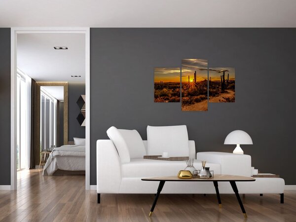 Slika - Kraj dana u pustinji Arizona (90x60 cm)