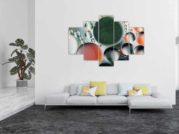 Slika apstrakcije - mjehurići (150x105 cm)