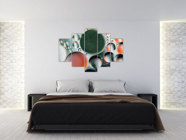 Slika apstrakcije - mjehurići (150x105 cm)