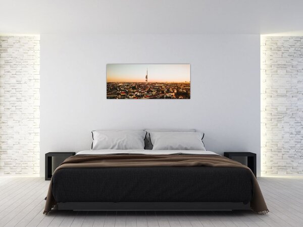 Slika zalaska sunca nad Žižkovom (120x50 cm)