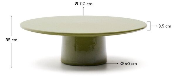 Okrugao vrtni stolić za kavu betonski ø 110 cm Albanella – Kave Home