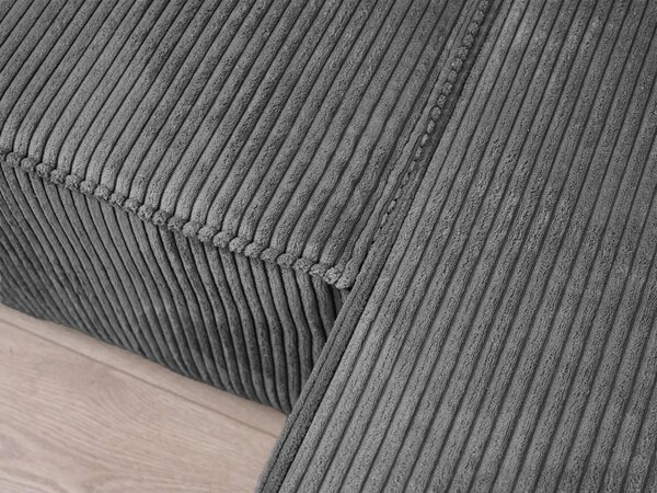 PROMOCIJA Tamnosiva kutna garnitura u obliku U SMART COSARO 295x140 cm II. kvaliteta