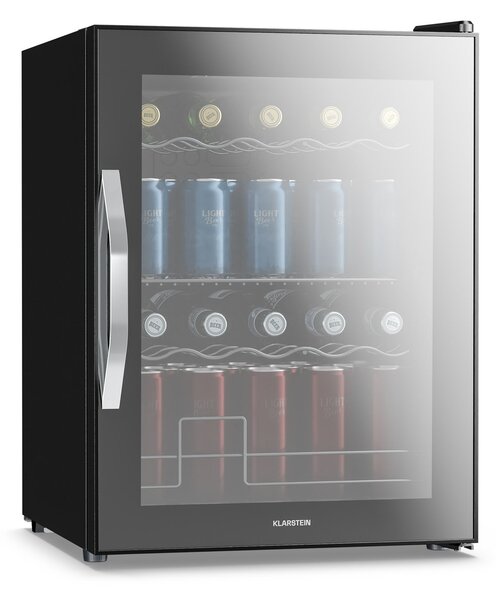 Klarstein Hladnjak za pića Beersafe s vratima od zrcalnog stakla | 64 x 48 cm | Unutarnje LED osvjetljenje