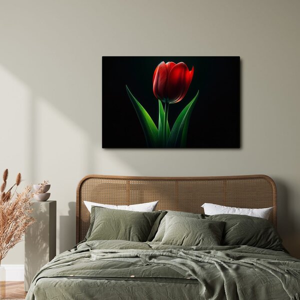 Slika crvena elegancija tulipana