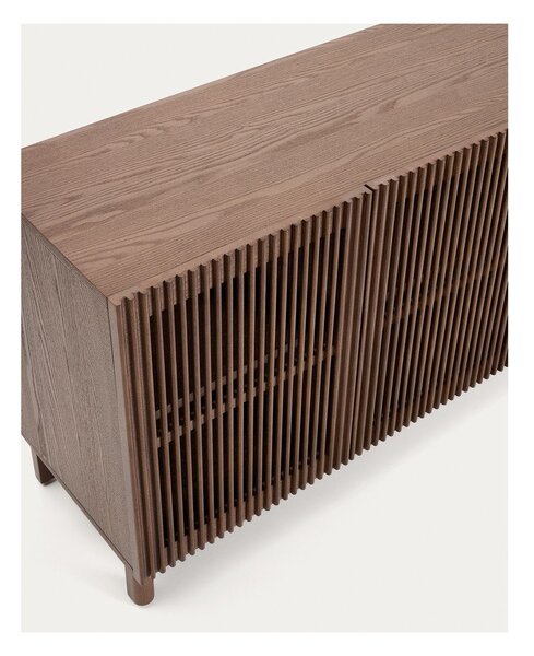 Tamno smeđa komoda u dekoru oraha 181x71,5x42,5 cm Beyla – Kave Home