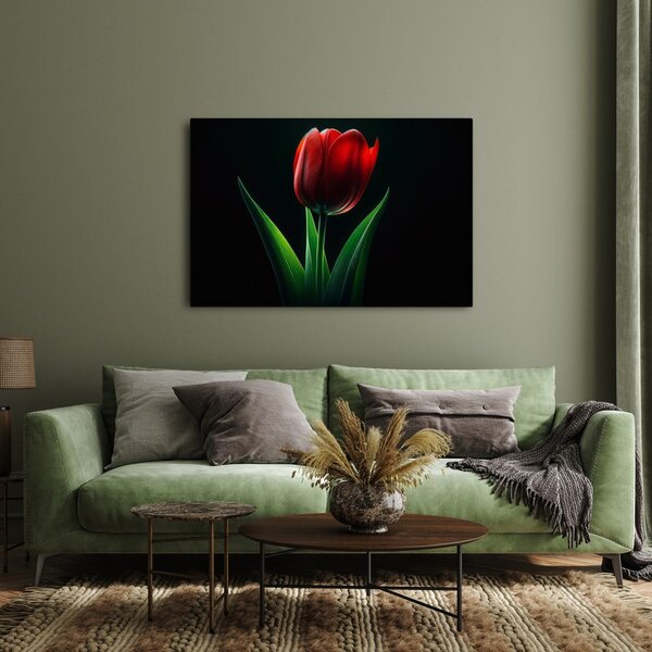 Slika crvena elegancija tulipana
